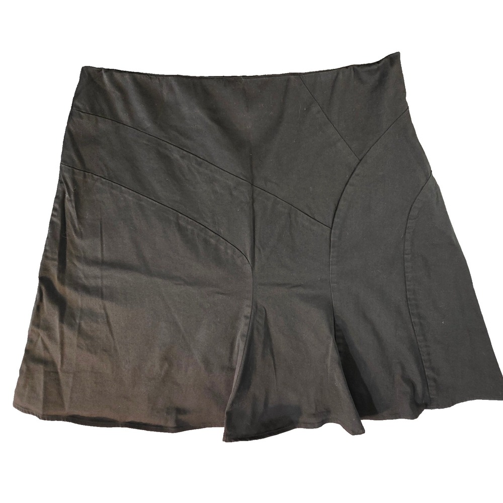 George Stretch Black A-Line Skirt Women's Size 16 Flared Casual Work